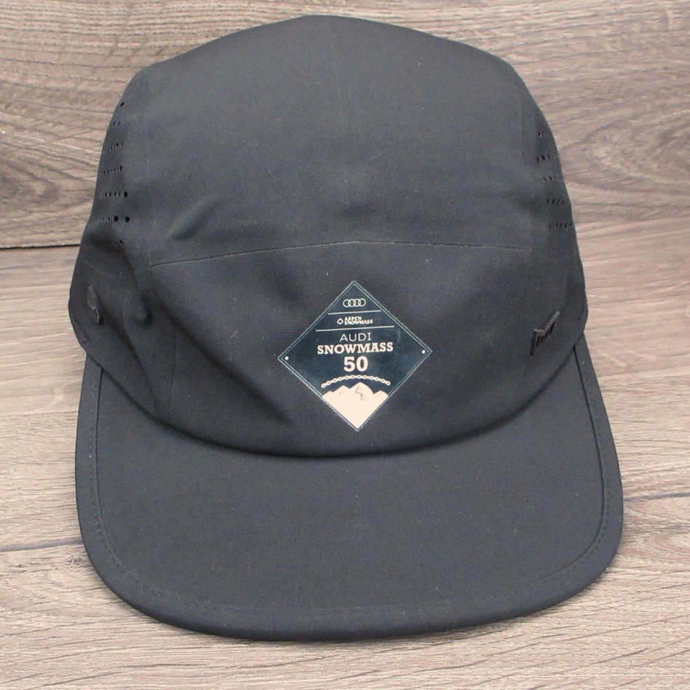 Melin Odysea Hydro Hat Cap Mens Black Audi Snowmass 50 Strap Back Mountain Bike